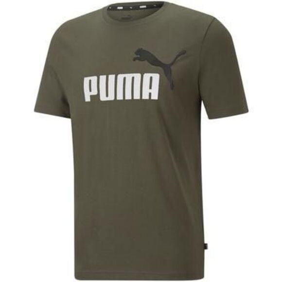 Puma Men S Graphic Crewneck T-Shirt Green Size Small - Picture 1 of 3
